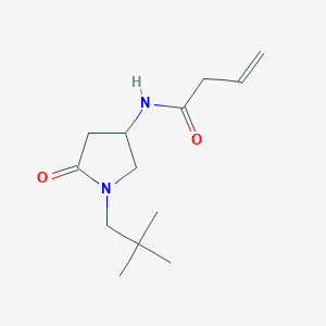 N-[1-(2,2-dimethylpropyl)-5-oxopyrrolidin-3-yl]but-3-enamide