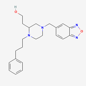 2-[4-(2,1,3-benzoxadiazol-5-ylmethyl)-1-(3-phenylpropyl)-2-piperazinyl]ethanol