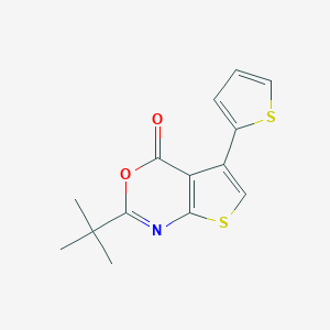 2-tert-butyl-5-(2-thienyl)-4H-thieno[2,3-d][1,3]oxazin-4-one