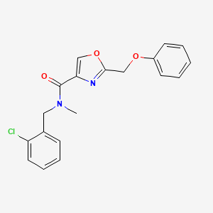 N-(2-chlorobenzyl)-N-methyl-2-(phenoxymethyl)-1,3-oxazole-4-carboxamide