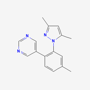 5-[2-(3,5-dimethyl-1H-pyrazol-1-yl)-4-methylphenyl]pyrimidine