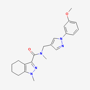 N-{[1-(3-methoxyphenyl)-1H-pyrazol-4-yl]methyl}-N,1-dimethyl-4,5,6,7-tetrahydro-1H-indazole-3-carboxamide