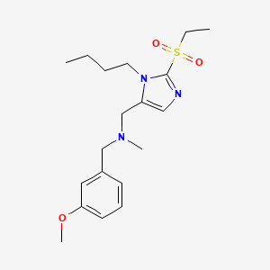 1-[1-butyl-2-(ethylsulfonyl)-1H-imidazol-5-yl]-N-(3-methoxybenzyl)-N-methylmethanamine