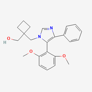 (1-{[5-(2,6-dimethoxyphenyl)-4-phenyl-1H-imidazol-1-yl]methyl}cyclobutyl)methanol