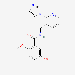 N-[(2-imidazol-1-ylpyridin-3-yl)methyl]-2,5-dimethoxybenzamide