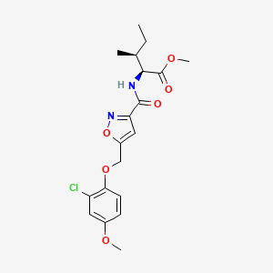 methyl N-({5-[(2-chloro-4-methoxyphenoxy)methyl]-3-isoxazolyl}carbonyl)-L-isoleucinate