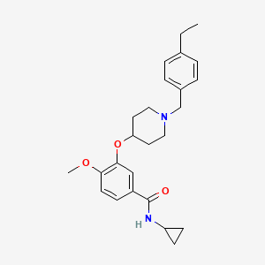 N-cyclopropyl-3-{[1-(4-ethylbenzyl)-4-piperidinyl]oxy}-4-methoxybenzamide