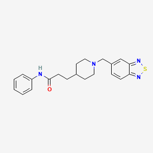 3-[1-(2,1,3-benzothiadiazol-5-ylmethyl)-4-piperidinyl]-N-phenylpropanamide