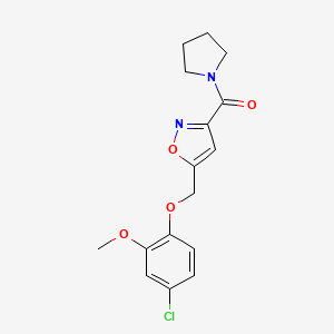 5-[(4-chloro-2-methoxyphenoxy)methyl]-3-(1-pyrrolidinylcarbonyl)isoxazole