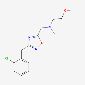 N-{[3-(2-chlorobenzyl)-1,2,4-oxadiazol-5-yl]methyl}-2-methoxy-N-methylethanamine