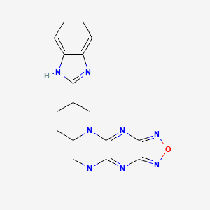 6-[3-(1H-benzimidazol-2-yl)-1-piperidinyl]-N,N-dimethyl[1,2,5]oxadiazolo[3,4-b]pyrazin-5-amine