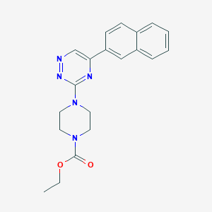 Ethyl 4-(5-naphthalen-2-yl-1,2,4-triazin-3-yl)piperazine-1-carboxylate