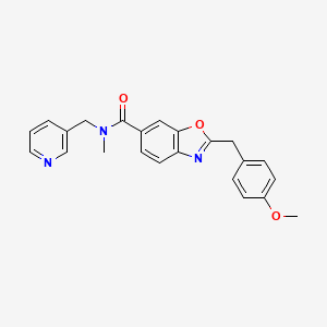 2-(4-methoxybenzyl)-N-methyl-N-(3-pyridinylmethyl)-1,3-benzoxazole-6-carboxamide