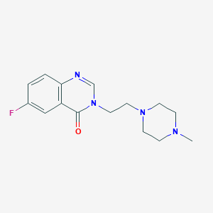 6-fluoro-3-[2-(4-methylpiperazin-1-yl)ethyl]quinazolin-4(3H)-one