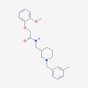 2-(2-methoxyphenoxy)-N-{[1-(3-methylbenzyl)-3-piperidinyl]methyl}acetamide