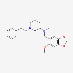 N-[(6-methoxy-1,3-benzodioxol-5-yl)methyl]-N-methyl-1-(2-phenylethyl)-3-piperidinamine