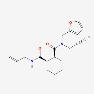 (1S*,2R*)-N'-allyl-N-(2-furylmethyl)-N-prop-2-yn-1-ylcyclohexane-1,2-dicarboxamide