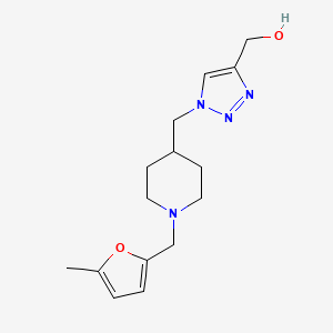 [1-({1-[(5-methyl-2-furyl)methyl]-4-piperidinyl}methyl)-1H-1,2,3-triazol-4-yl]methanol