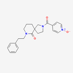 2-(1-oxidoisonicotinoyl)-7-(2-phenylethyl)-2,7-diazaspiro[4.5]decan-6-one