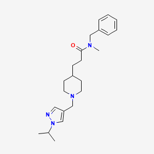 N-benzyl-3-{1-[(1-isopropyl-1H-pyrazol-4-yl)methyl]-4-piperidinyl}-N-methylpropanamide