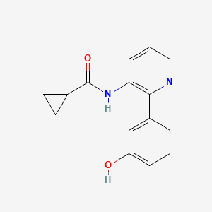 N-[2-(3-hydroxyphenyl)pyridin-3-yl]cyclopropanecarboxamide