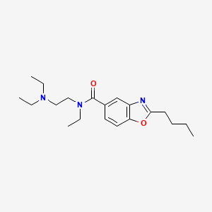 2-butyl-N-[2-(diethylamino)ethyl]-N-ethyl-1,3-benzoxazole-5-carboxamide