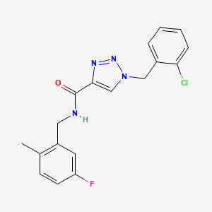 1-(2-chlorobenzyl)-N-(5-fluoro-2-methylbenzyl)-1H-1,2,3-triazole-4-carboxamide