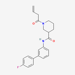 1-(3-butenoyl)-N-(4'-fluoro-3-biphenylyl)-3-piperidinecarboxamide