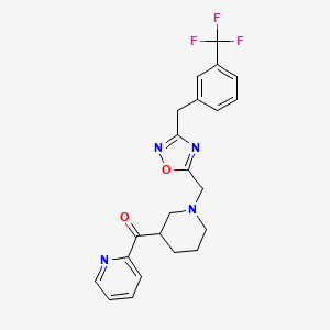 2-pyridinyl[1-({3-[3-(trifluoromethyl)benzyl]-1,2,4-oxadiazol-5-yl}methyl)-3-piperidinyl]methanone