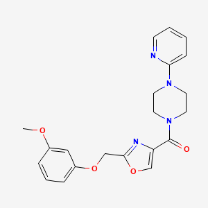 1-({2-[(3-methoxyphenoxy)methyl]-1,3-oxazol-4-yl}carbonyl)-4-(2-pyridinyl)piperazine