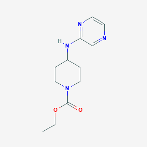 ethyl 4-(2-pyrazinylamino)-1-piperidinecarboxylate