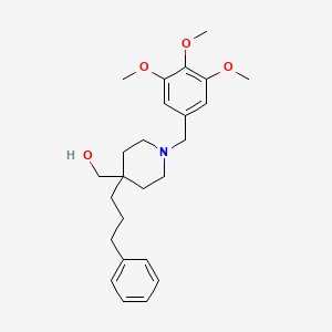 [4-(3-phenylpropyl)-1-(3,4,5-trimethoxybenzyl)-4-piperidinyl]methanol