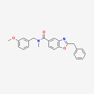 2-benzyl-N-(3-methoxybenzyl)-N-methyl-1,3-benzoxazole-5-carboxamide