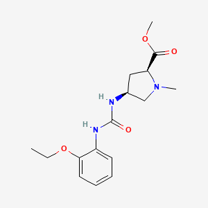 methyl (2S,4S)-4-({[(2-ethoxyphenyl)amino]carbonyl}amino)-1-methylpyrrolidine-2-carboxylate