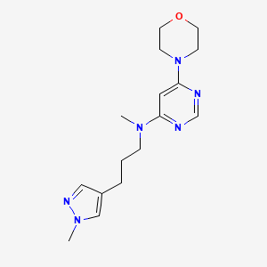 N-methyl-N-[3-(1-methyl-1H-pyrazol-4-yl)propyl]-6-morpholin-4-ylpyrimidin-4-amine