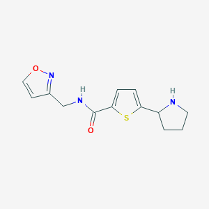 N-(1,2-oxazol-3-ylmethyl)-5-pyrrolidin-2-ylthiophene-2-carboxamide