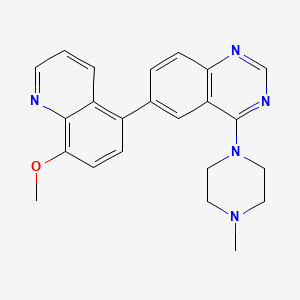 6-(8-methoxyquinolin-5-yl)-4-(4-methylpiperazin-1-yl)quinazoline