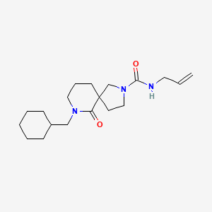 7-(cyclohexylmethyl)-6-oxo-N-prop-2-enyl-2,7-diazaspiro[4.5]decane-2-carboxamide