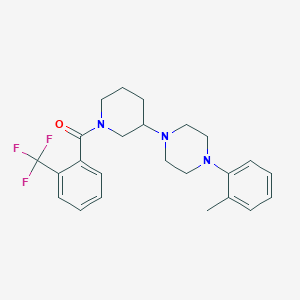 1-(2-methylphenyl)-4-{1-[2-(trifluoromethyl)benzoyl]-3-piperidinyl}piperazine