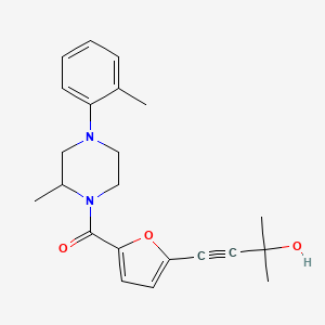 2-methyl-4-(5-{[2-methyl-4-(2-methylphenyl)piperazin-1-yl]carbonyl}-2-furyl)but-3-yn-2-ol