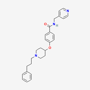 4-{[1-(3-phenylpropyl)-4-piperidinyl]oxy}-N-(4-pyridinylmethyl)benzamide