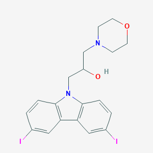 molecular formula C19H20I2N2O2 B377852 1-(3,6-diiodo-9H-carbazol-9-yl)-3-(4-morpholinyl)-2-propanol 