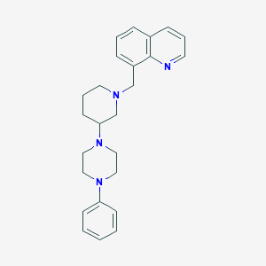 8-{[3-(4-phenyl-1-piperazinyl)-1-piperidinyl]methyl}quinoline