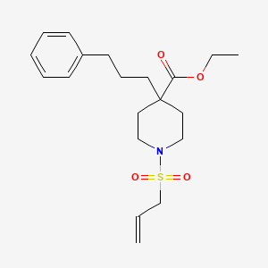 ethyl 1-(allylsulfonyl)-4-(3-phenylpropyl)-4-piperidinecarboxylate