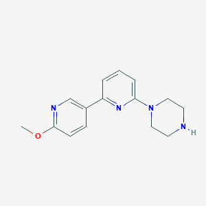 1-[6-(6-Methoxypyridin-3-yl)pyridin-2-yl]piperazine