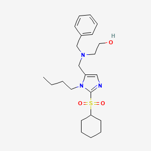 2-(benzyl{[1-butyl-2-(cyclohexylsulfonyl)-1H-imidazol-5-yl]methyl}amino)ethanol