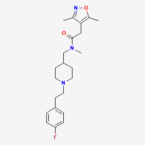 2-(3,5-dimethyl-4-isoxazolyl)-N-({1-[2-(4-fluorophenyl)ethyl]-4-piperidinyl}methyl)-N-methylacetamide