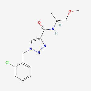 1-(2-chlorobenzyl)-N-(2-methoxy-1-methylethyl)-1H-1,2,3-triazole-4-carboxamide