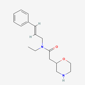 N-ethyl-2-(2-morpholinyl)-N-[(2E)-3-phenyl-2-propen-1-yl]acetamide hydrochloride