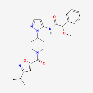 N-(1-{1-[(3-isopropyl-5-isoxazolyl)carbonyl]-4-piperidinyl}-1H-pyrazol-5-yl)-2-methoxy-2-phenylacetamide